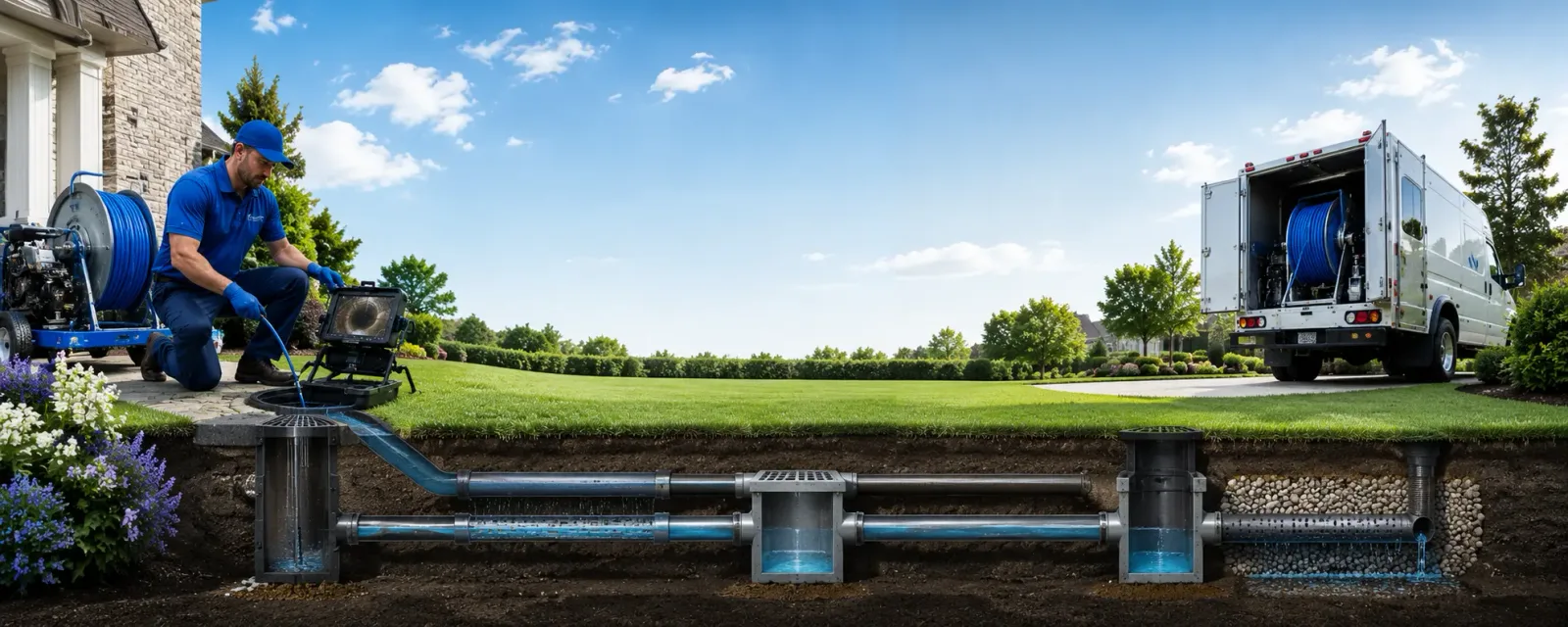 Outdoor drain cleaning information for Ararat, NC